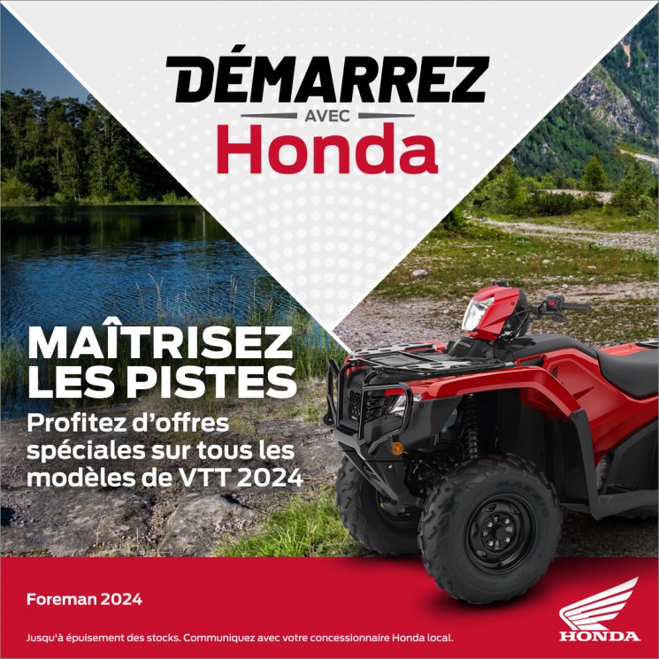 Démarrez avec Honda – Offres VTT 2024