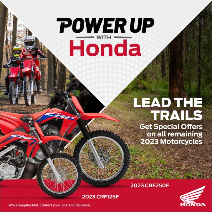 Power Up with Honda – 2023 Off-Road Motorcycle Offer