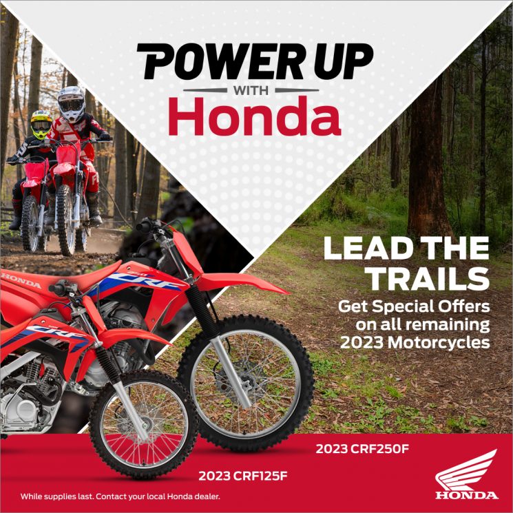 Power Up with Honda – 2023 Off-Road Motorcycle Offer