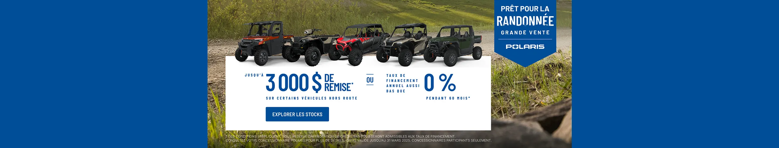 Prêt pour la randonnée Grande Vente